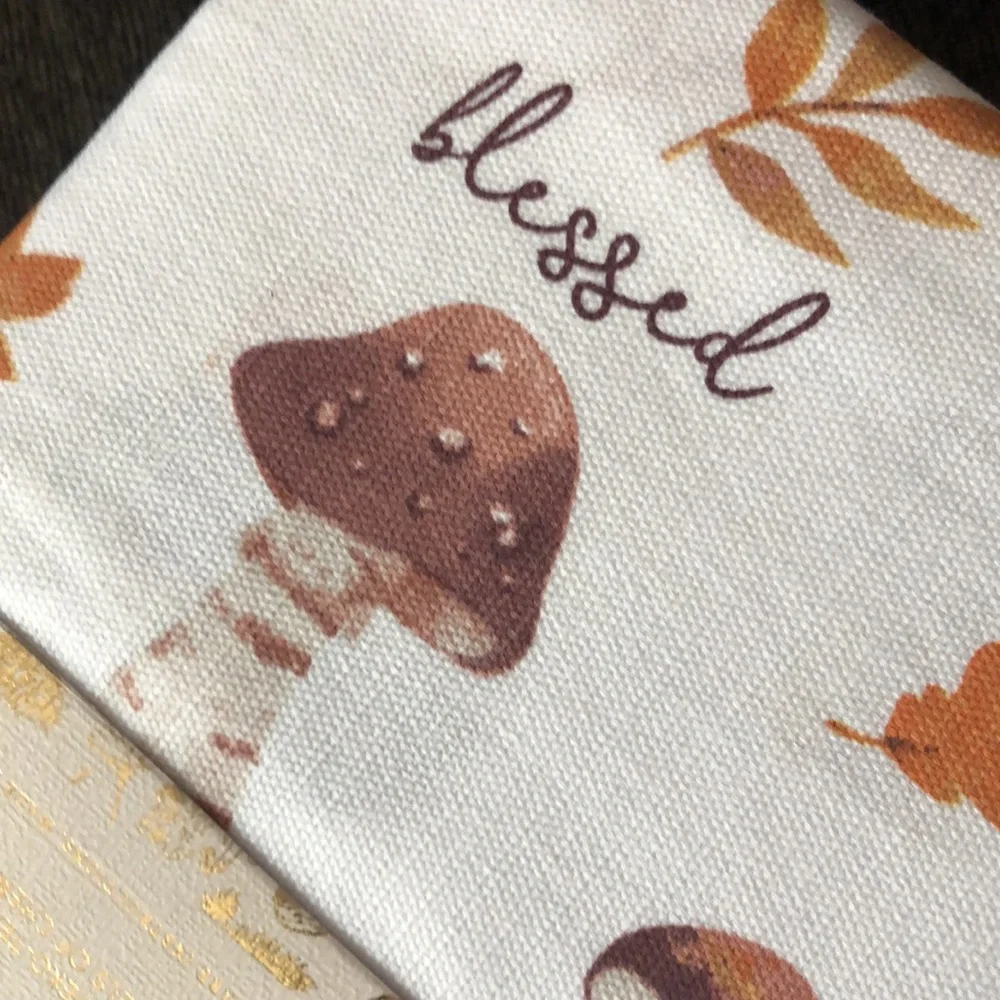 Envogue Harvest Collection FALL Mushroom Shower Curtain
